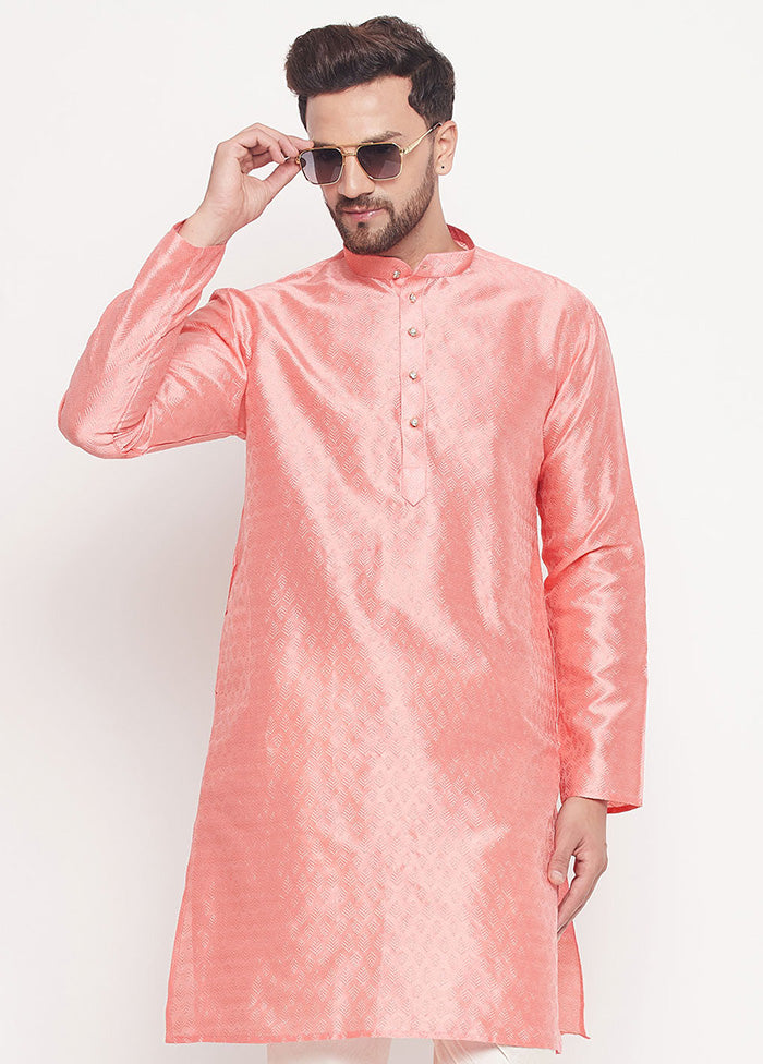 Pink Readymade Silk Kurta VDVAS15062223 - Indian Silk House Agencies