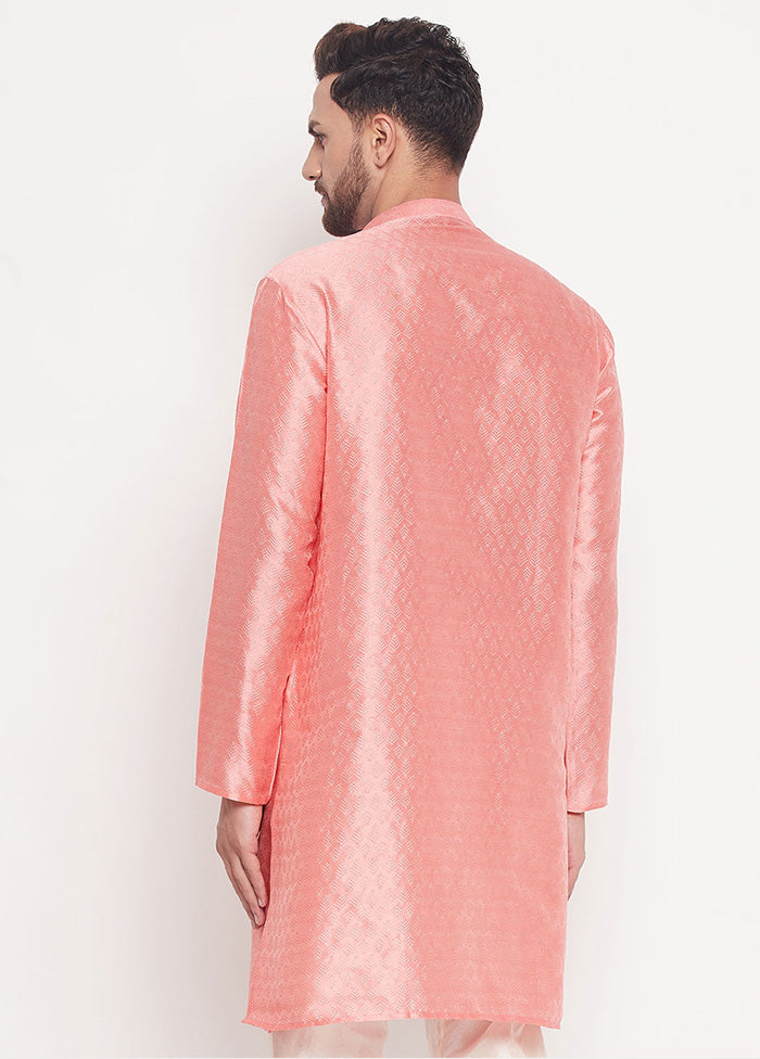 Pink Readymade Silk Kurta VDVAS15062223 - Indian Silk House Agencies