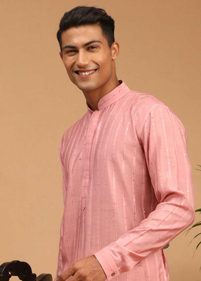Pink Readymade Cotton Kurta VDVAS15062250 - Indian Silk House Agencies